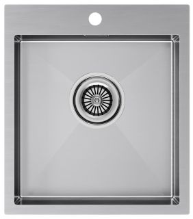 Мойка кухонная Paulmark Kroner PM214551-BS брашированная нержавеющая сталь